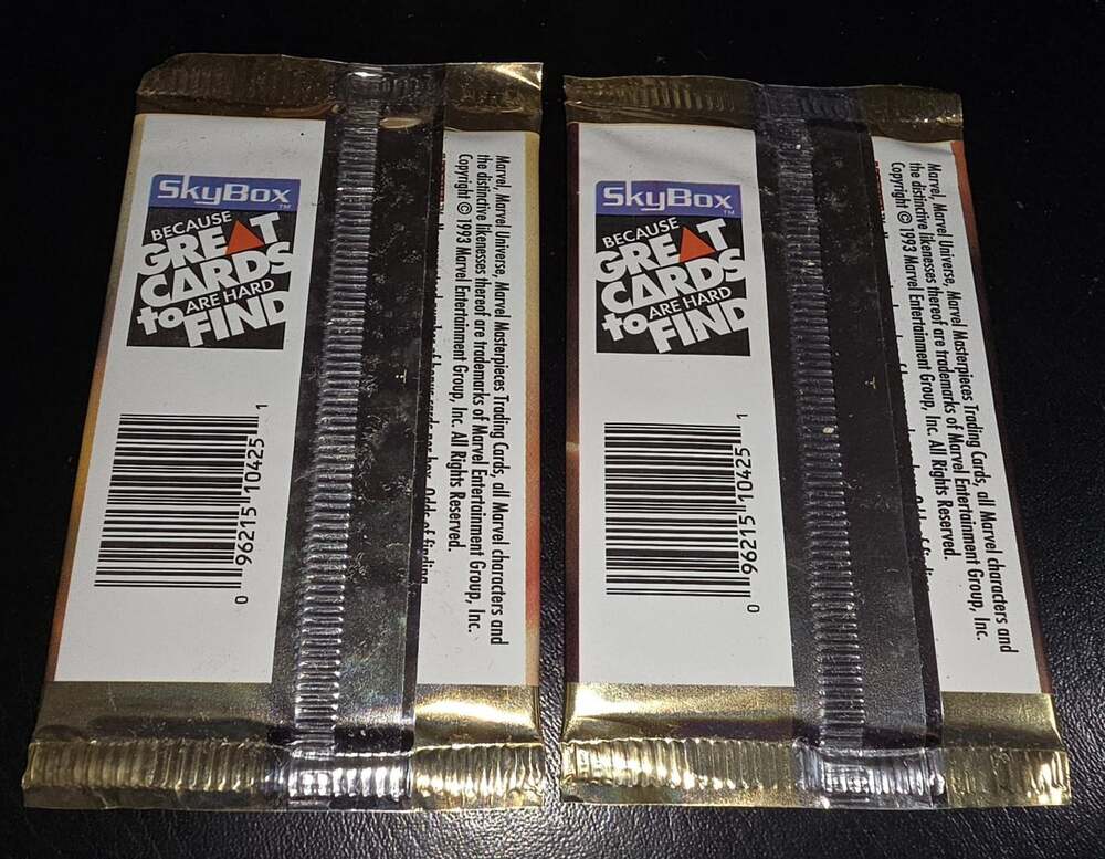 2 Sealed 1993 Marvel Masterpieces Skybox Final Edition Packs - Picture 2 of 2